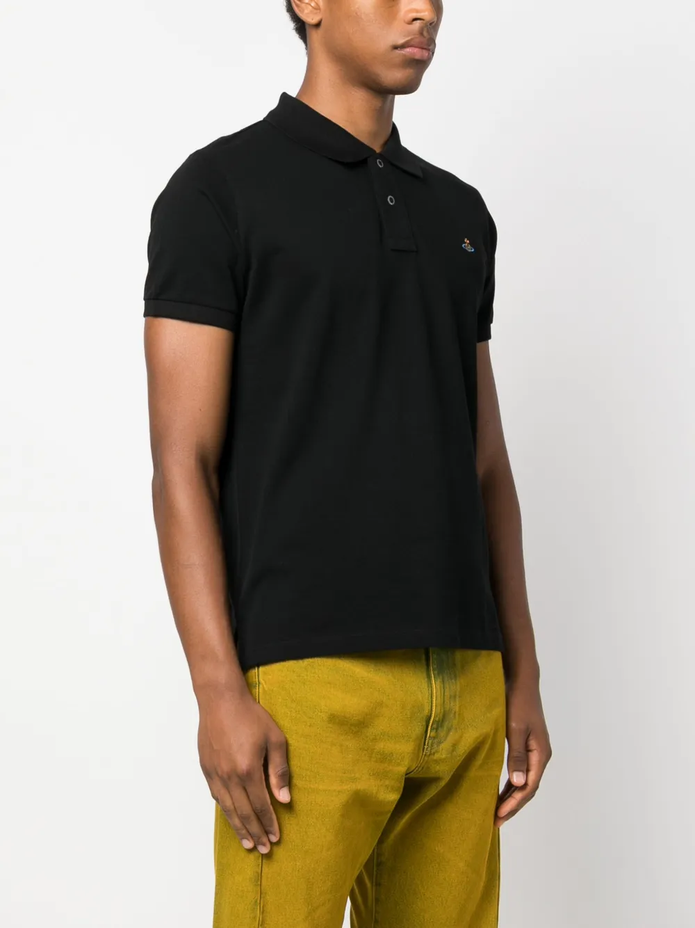 Vivienne Westwood 구체 자수 오가닉 코튼 폴로 셔츠 - Farfetch