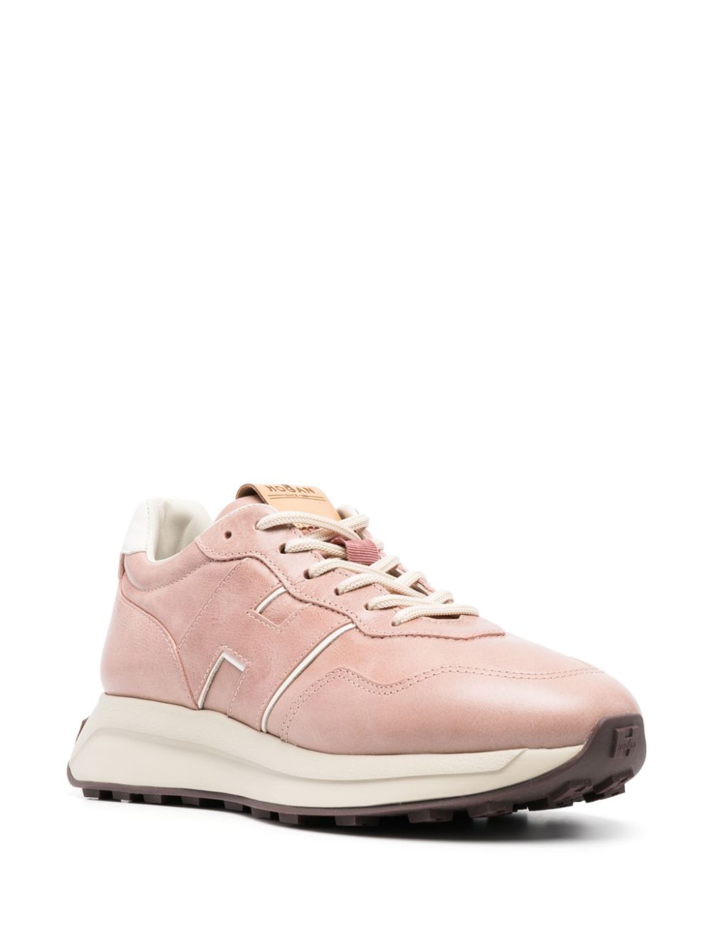 Hogan H641 leren sneakers - Roze