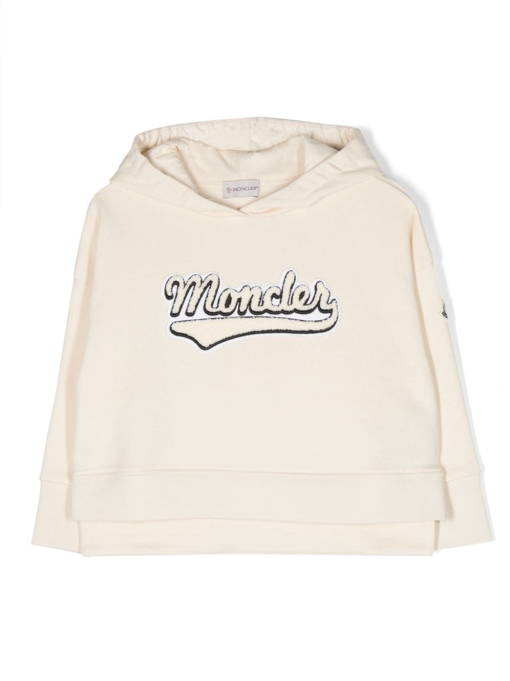 Image 1 of Moncler Enfant logo-patch cotton hoodie