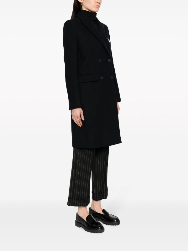 Claudie Pierlot logo plaque double breasted Coat Farfetch