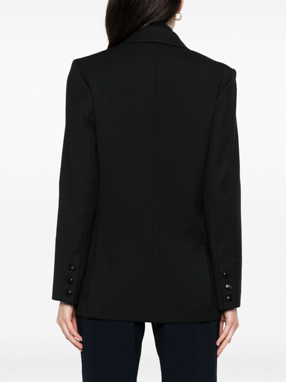 Shop Claudie Pierlot Double-breasted Tailored Blazer In Black