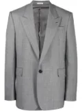 Alexander McQueen single-breasted wool blazer - Grey
