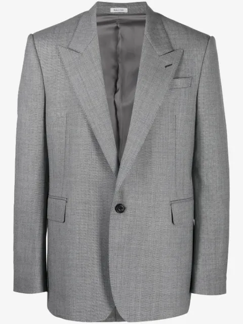Alexander McQueen single-breasted wool blazer