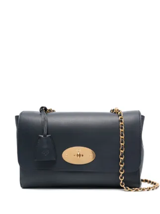 Mulberry Lily レザー ショルダーバッグ M | ブルー | FARFETCH JP