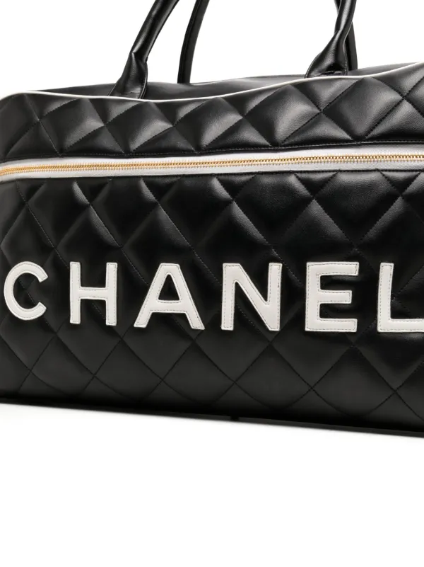 CHANEL Pre-Owned 1994-1996 キルティング ボストンバッグ | ブラック