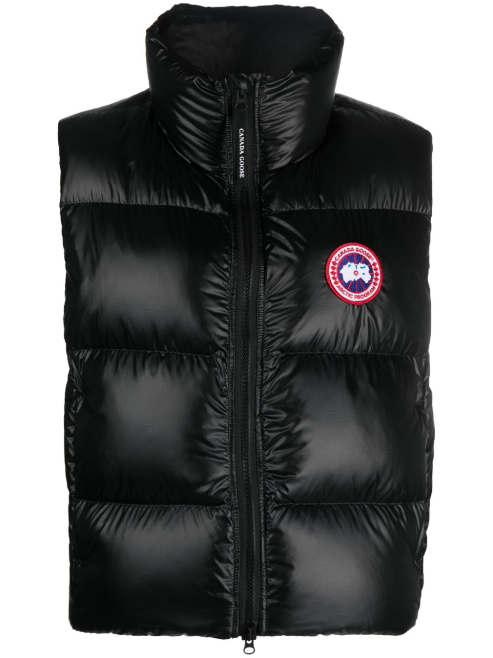 Canada Goose Cypress logo-patch puffer vest - Black