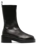 Courrèges 55mm slip-on leather ankle boots - Black