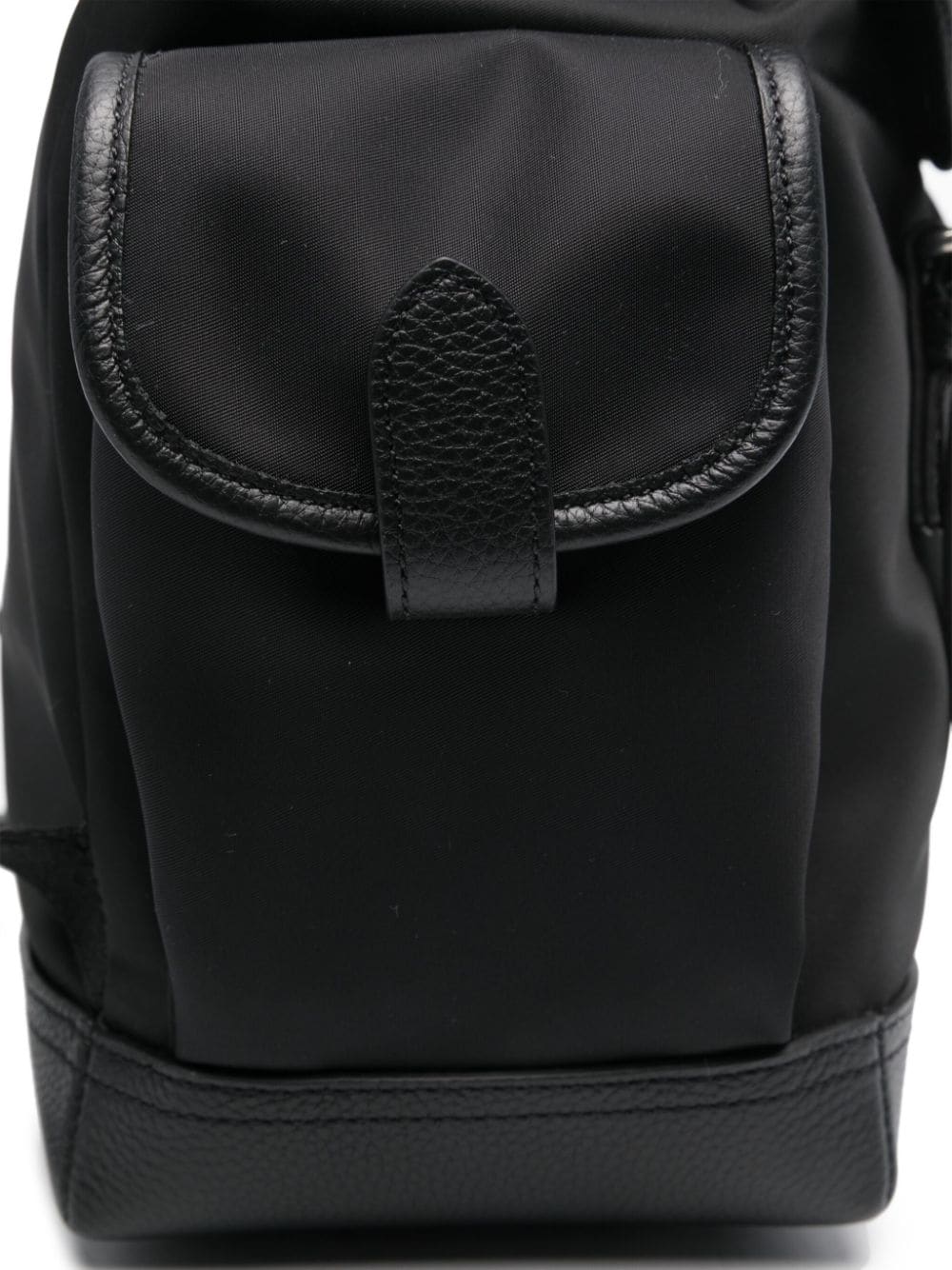Shop Mulberry Logo-appliqué Buckle-fastening Backpack In Black