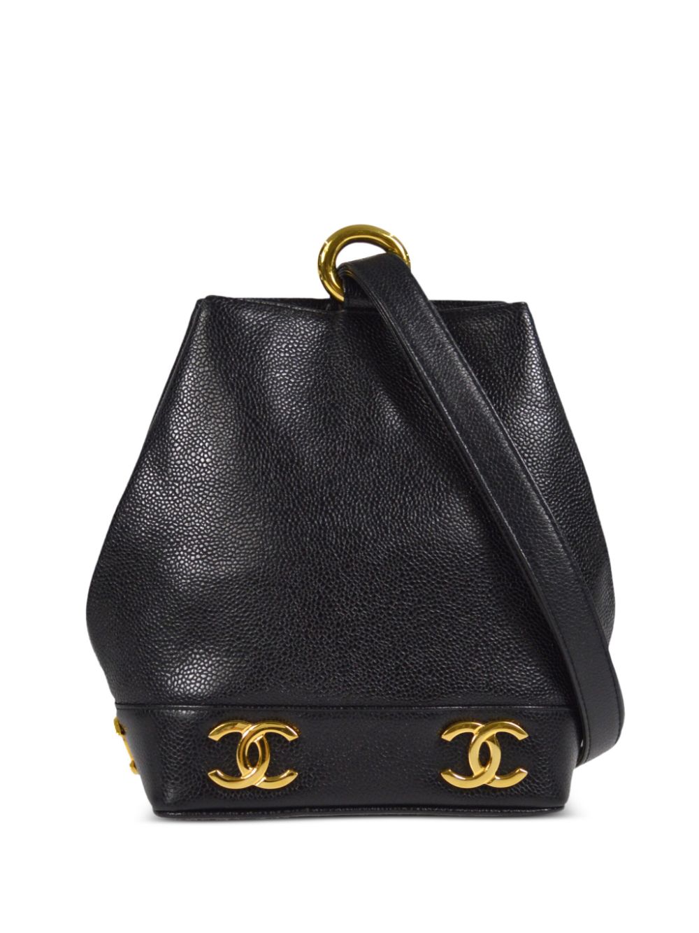 CHANEL Pre-Owned 1990s Triple CC Bucket Shoulder Bag - Farfetch