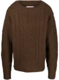 Martine Rose cable-knit jumper - Brown