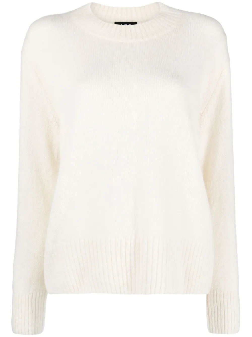 Apc Alpaca Wool-blend Brushed Jumper In Neutrals