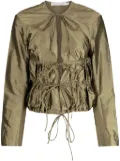 Christopher Esber metallic-effect silk jacket - Green