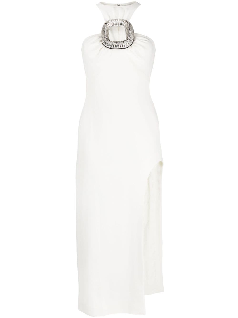 David Koma Dress In White Acetate