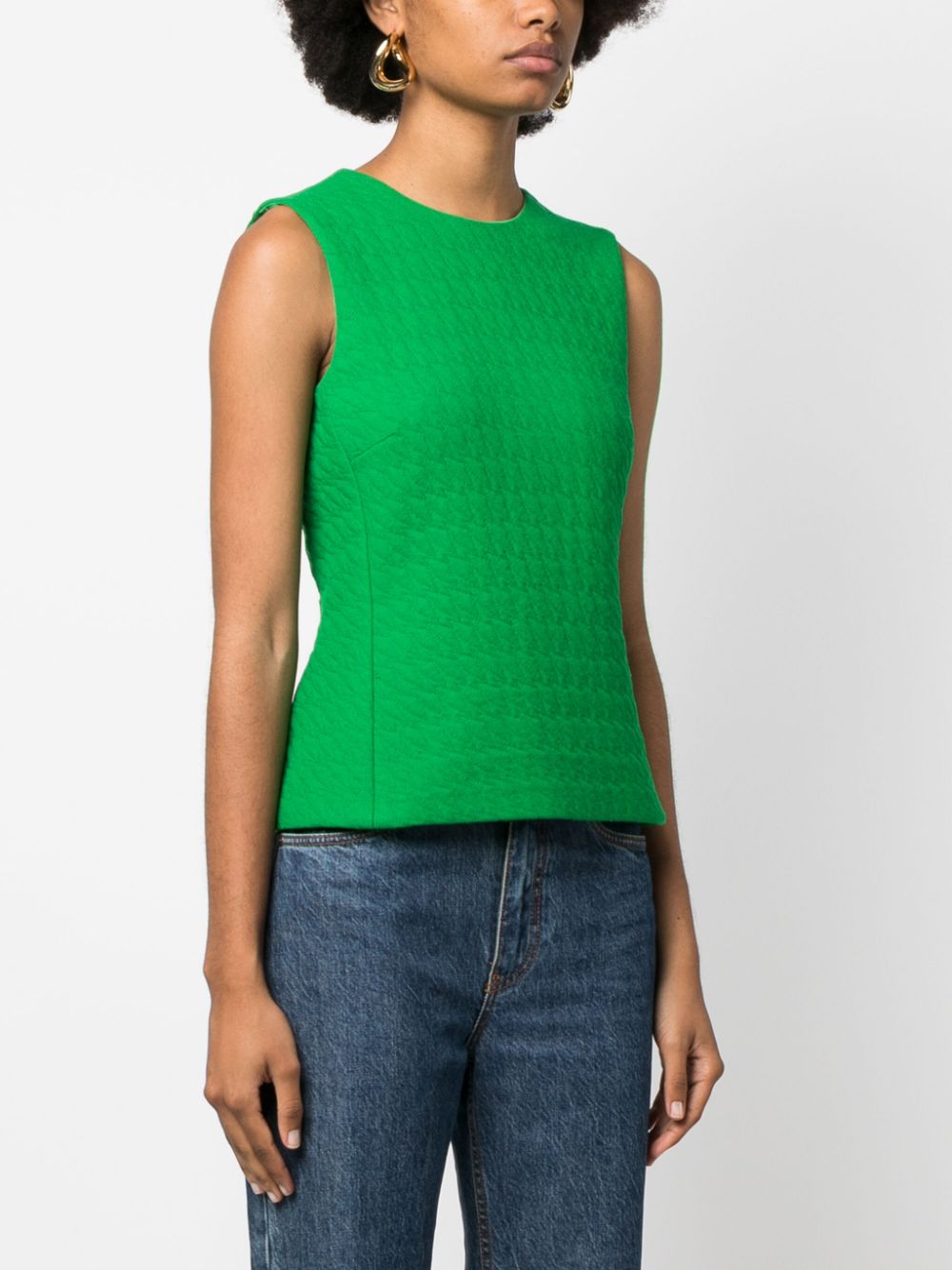 Christian Dior 2010s houndstooth sleeveless top Women