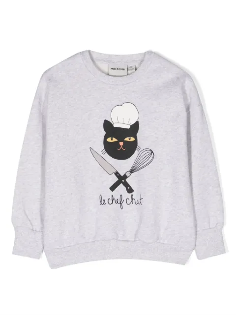 Mini Rodini Chef Cat cotton sweatshirt