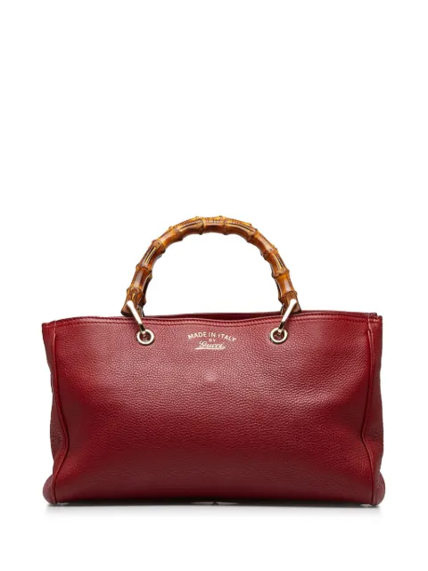 Gucci Pre-Owned Bamboo line medium Shopper handbag