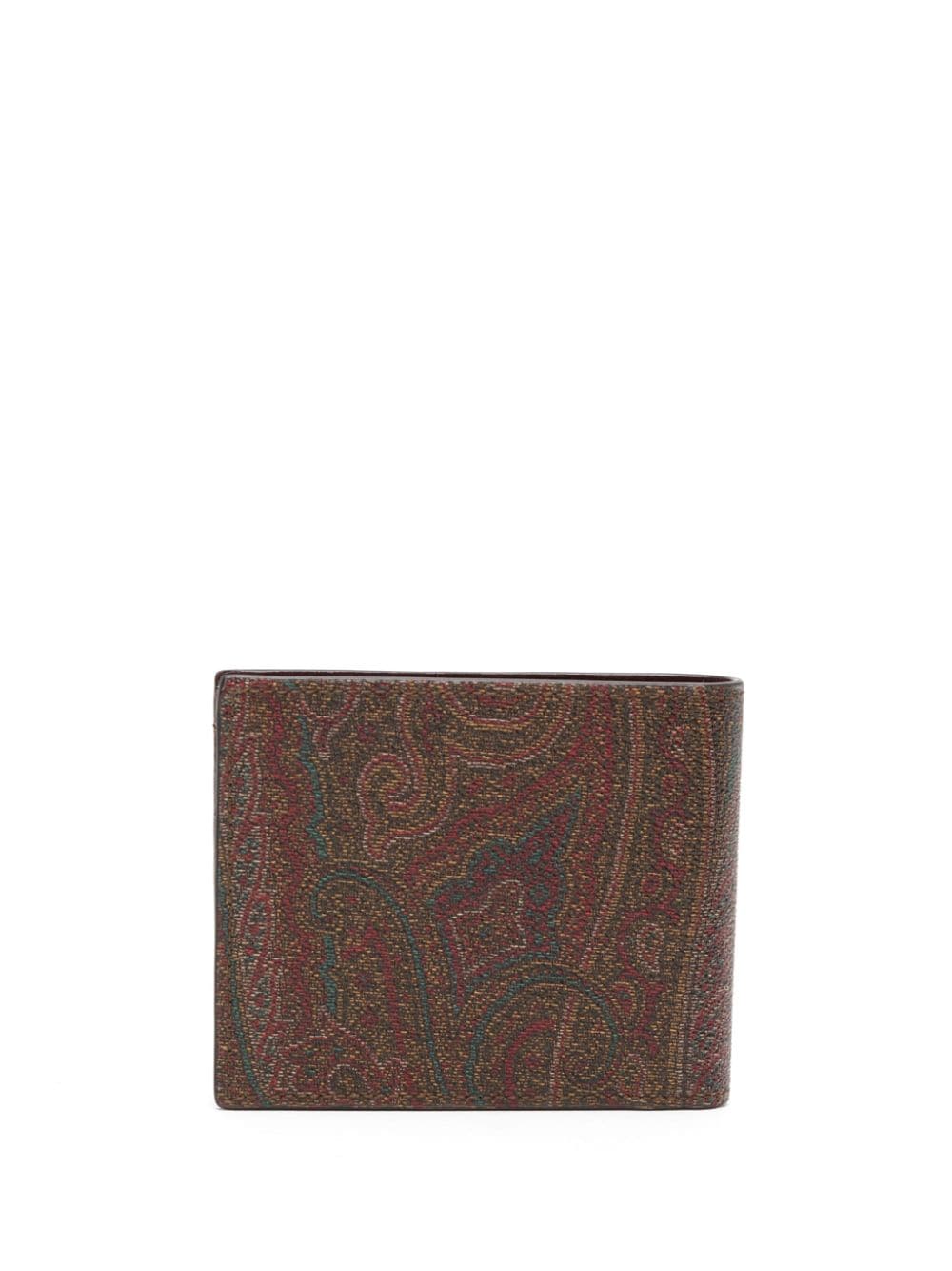 ETRO Pegaso paisley-pattern wallet - Rood