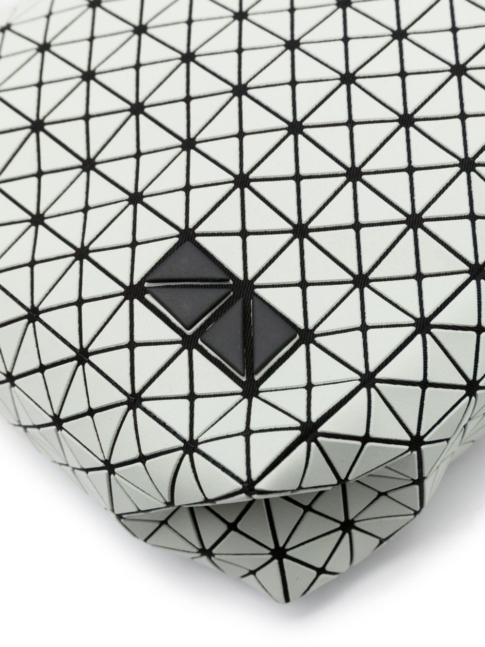 Shop Bao Bao Issey Miyake Geometric-panelled Cotton Shoulder Bag In Grey