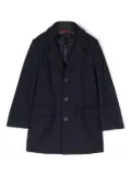 Fay Kids layered single-breasted coat - Blue