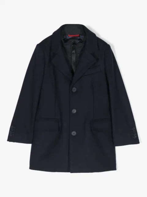 Fay Kids layered single-breasted coat