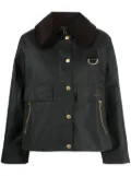 Barbour logo-embroidered oversized jacket - Green