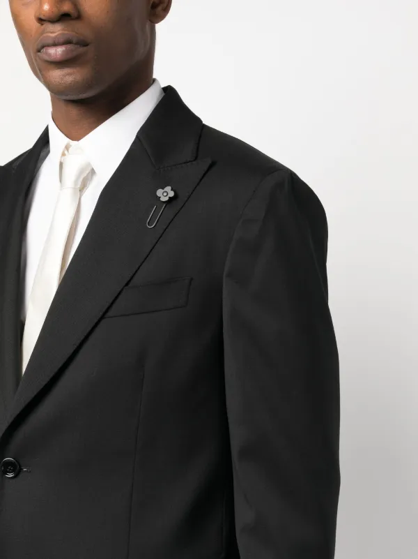 Lardini single-breasted two-piece Wool Suit | Black