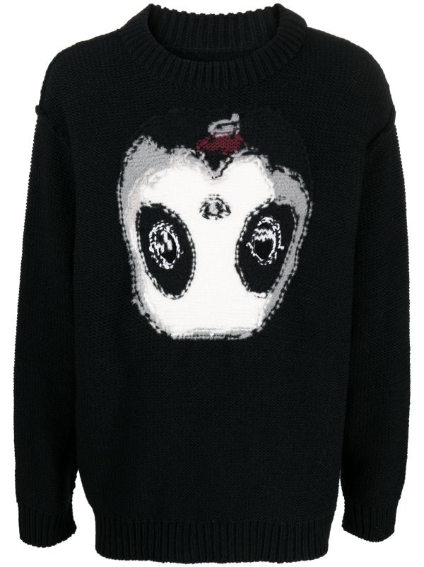 Doublet intarsia-knit cut-out Jumper - Farfetch