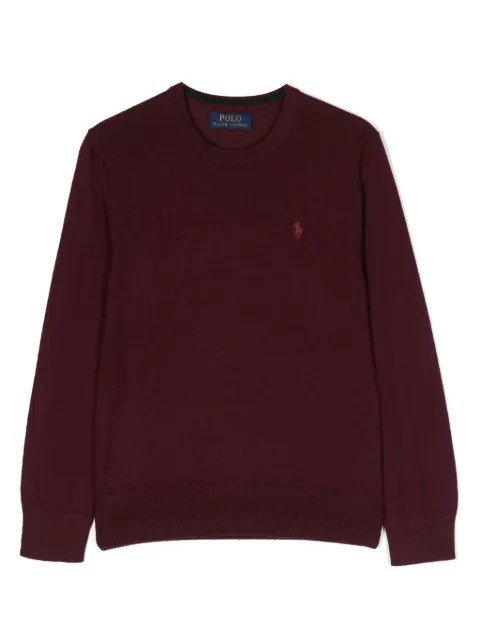 POLO RALPH LAUREN KIDS Polo Pony-motif wool jumper