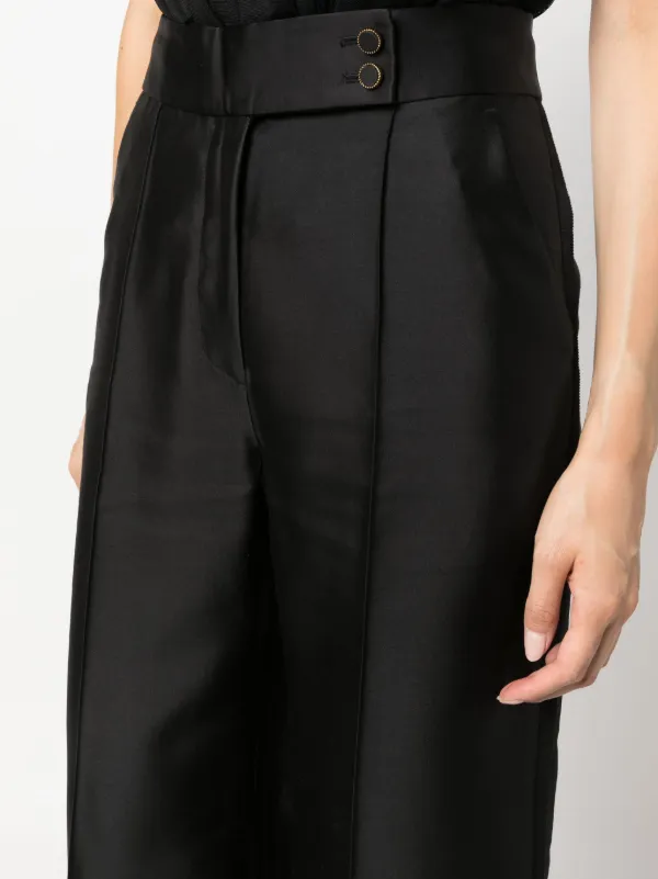 ボトムスその他 ZIMMERMANN Women Pants 1184PF24R Black Crush Tuck Wide Leg Pant Black Online | Zimmermann