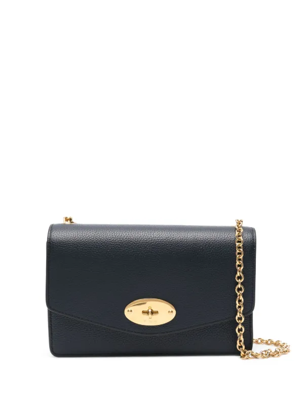 Mulberry Small Darley Shoulder Bag Blue FARFETCH TR