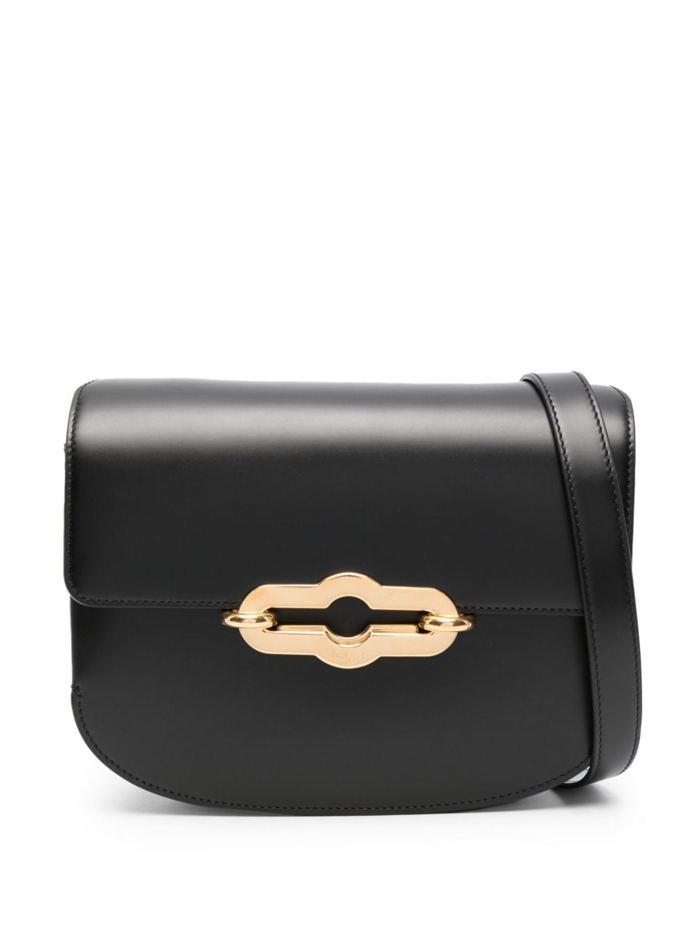 Shop Mulberry Pimlico Leather Satchel Bag In Black