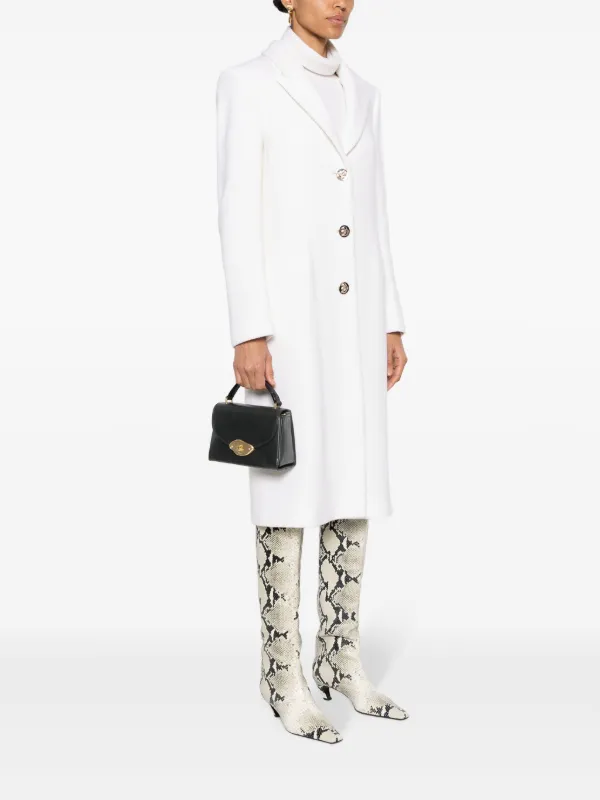 ハンドバッグ MULBERRY 'Lana Top Handle' handbag White Mulberry | Small Lana Top Handle | Eggshell High Gloss Leather