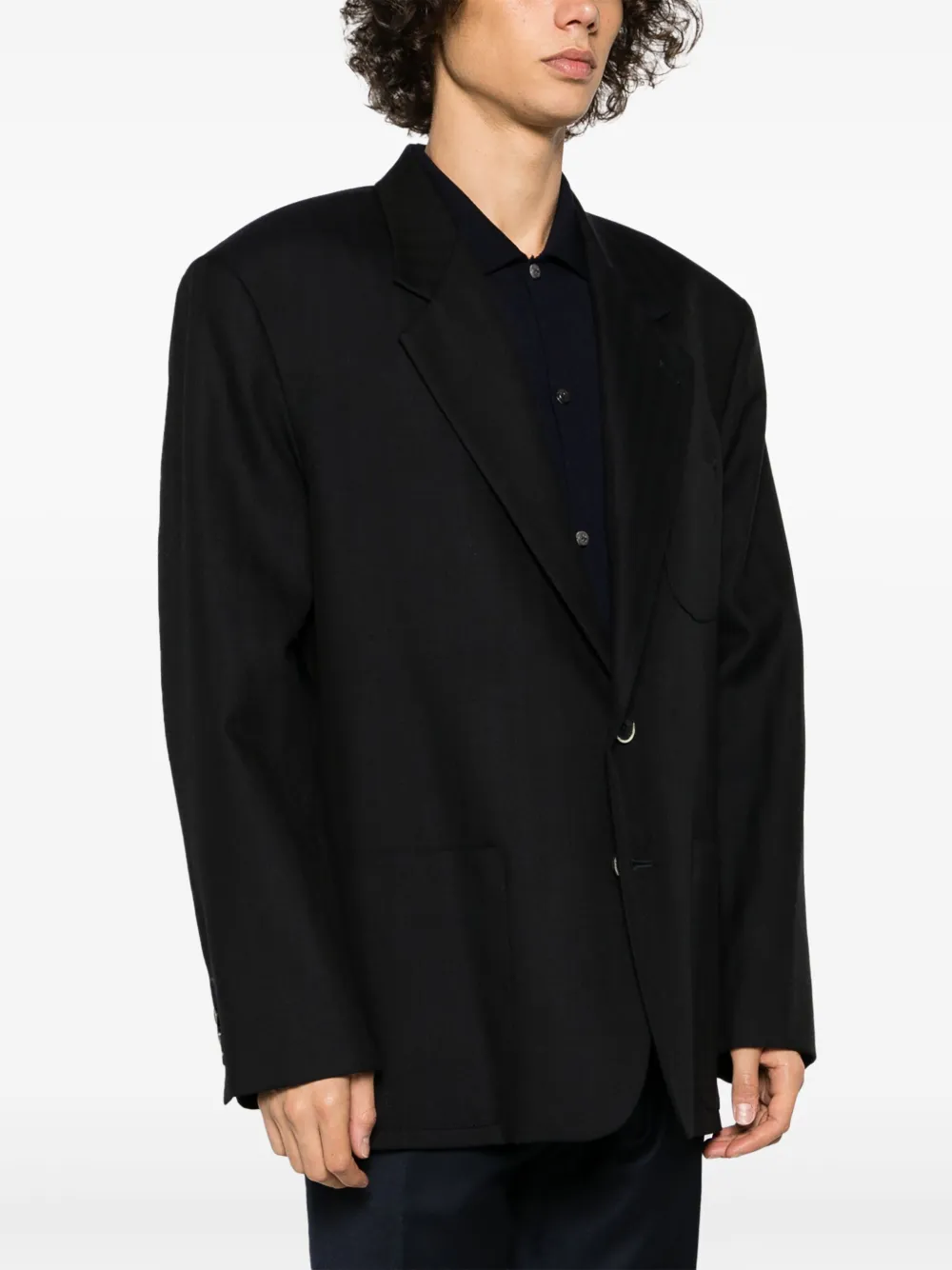 Barena Venezia Tonal-striped Single-breasted Wool Blazer In Blue
