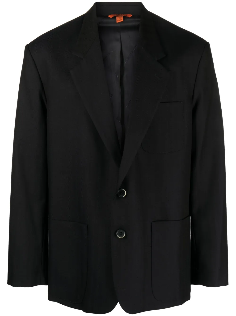Barena tonal-striped single-breasted wool blazer | Blue | Image 1