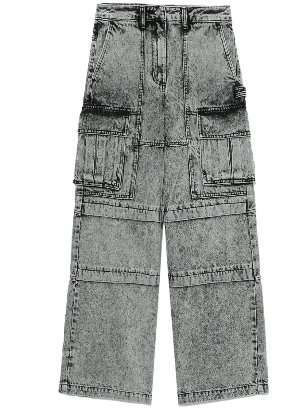 Juunj Mid-rise Wide-leg Jeans In Grau
