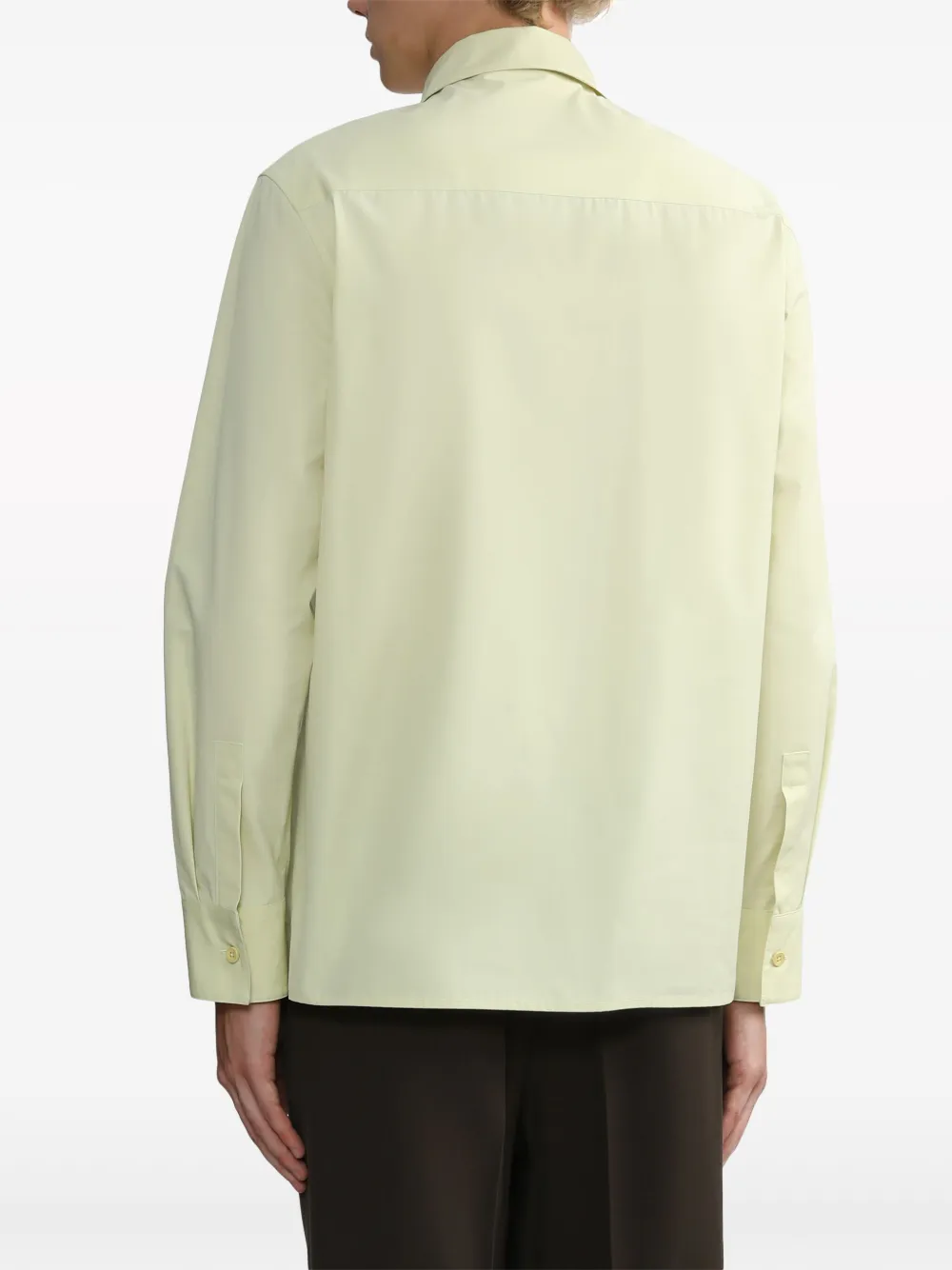 Jil Sander Popeline overhemd Groen