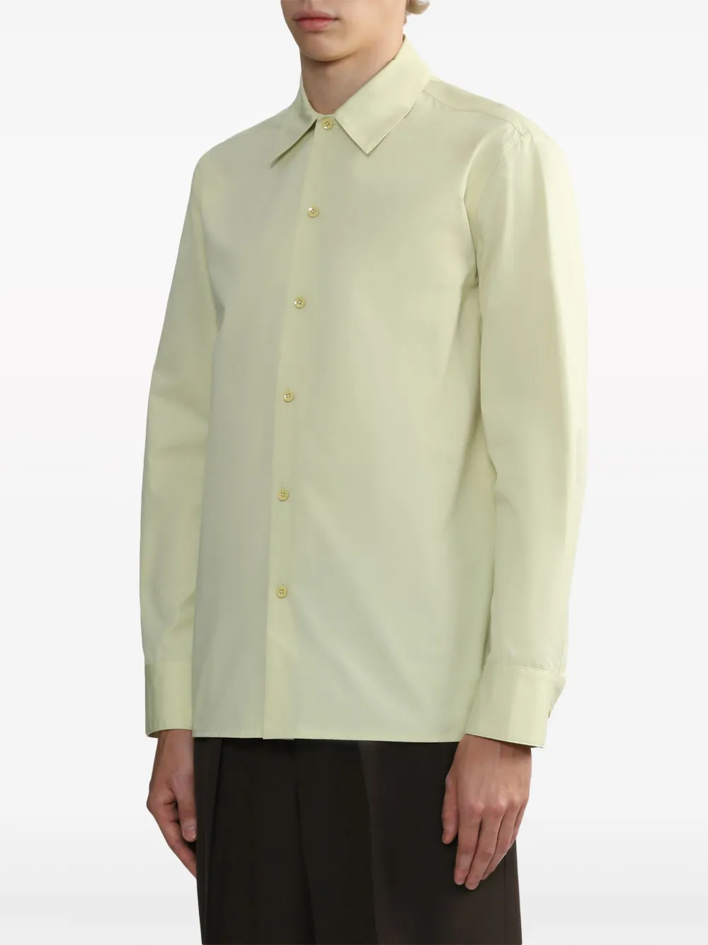 Jil Sander Popeline overhemd Groen