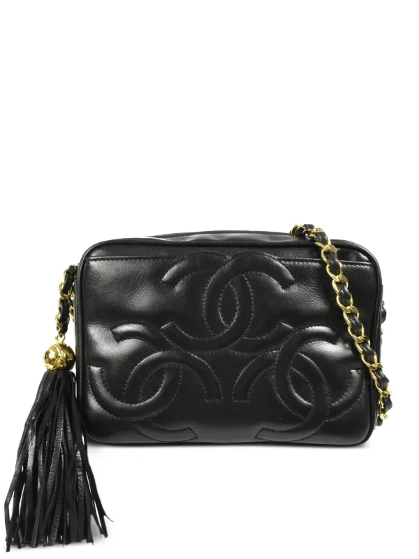 CHANEL Pre-Owned 1995 Triple CC Crossbody Bag - Farfetch