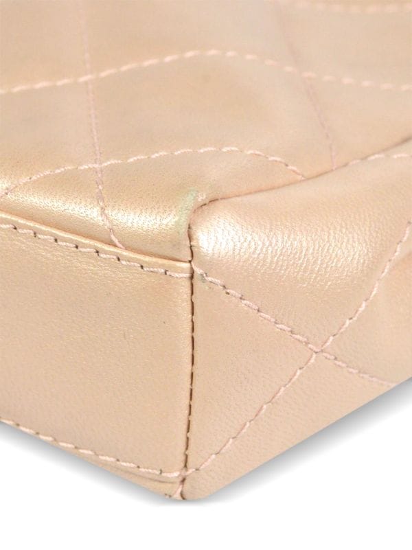 Chanel Quilted Top Handle Mini Handbag Pink Lambskin 6597826