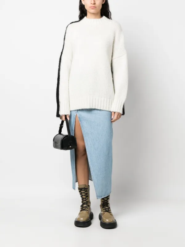 【JW ANDERSON】21AW ブロックニット JW Anderson カラーブロック プルオーバー | ホワイト | FARFETCH JP