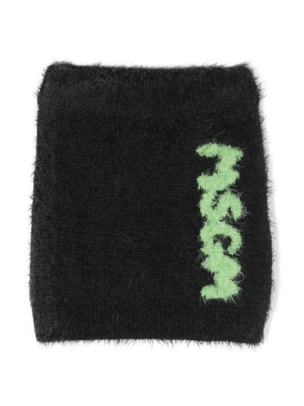 Msgm Kids' Logo-print Slip-on Skirt In Black