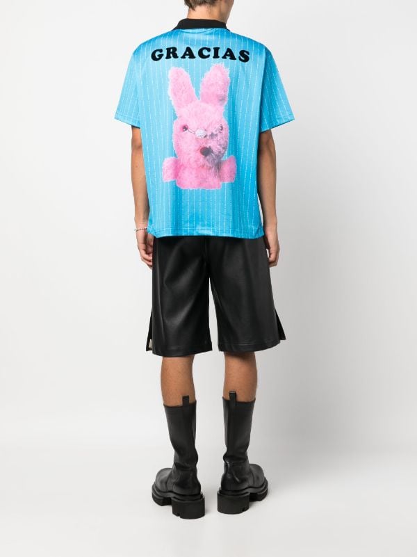 Pleasures Bunny Soccer Jersey T-shirt in Blue for Men