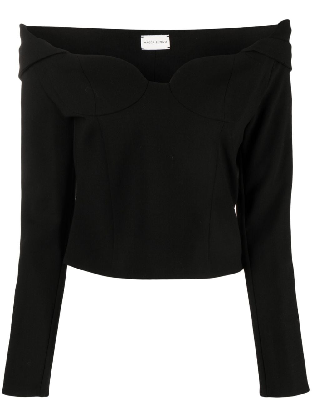 Magda Butrym off-shoulder long-sleeve Top - Farfetch