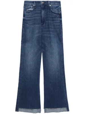 Purple Brand カットアウト フレアジーンズ | ブルー | FARFETCH JP