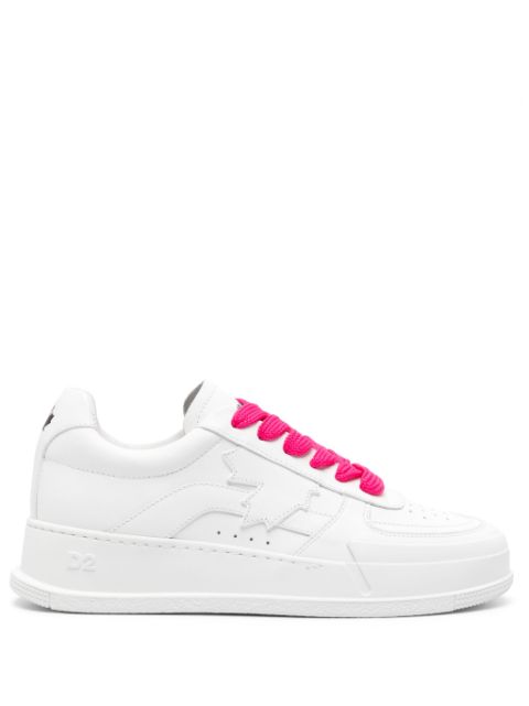 DSQUARED2 maple leaf leather sneakers Women