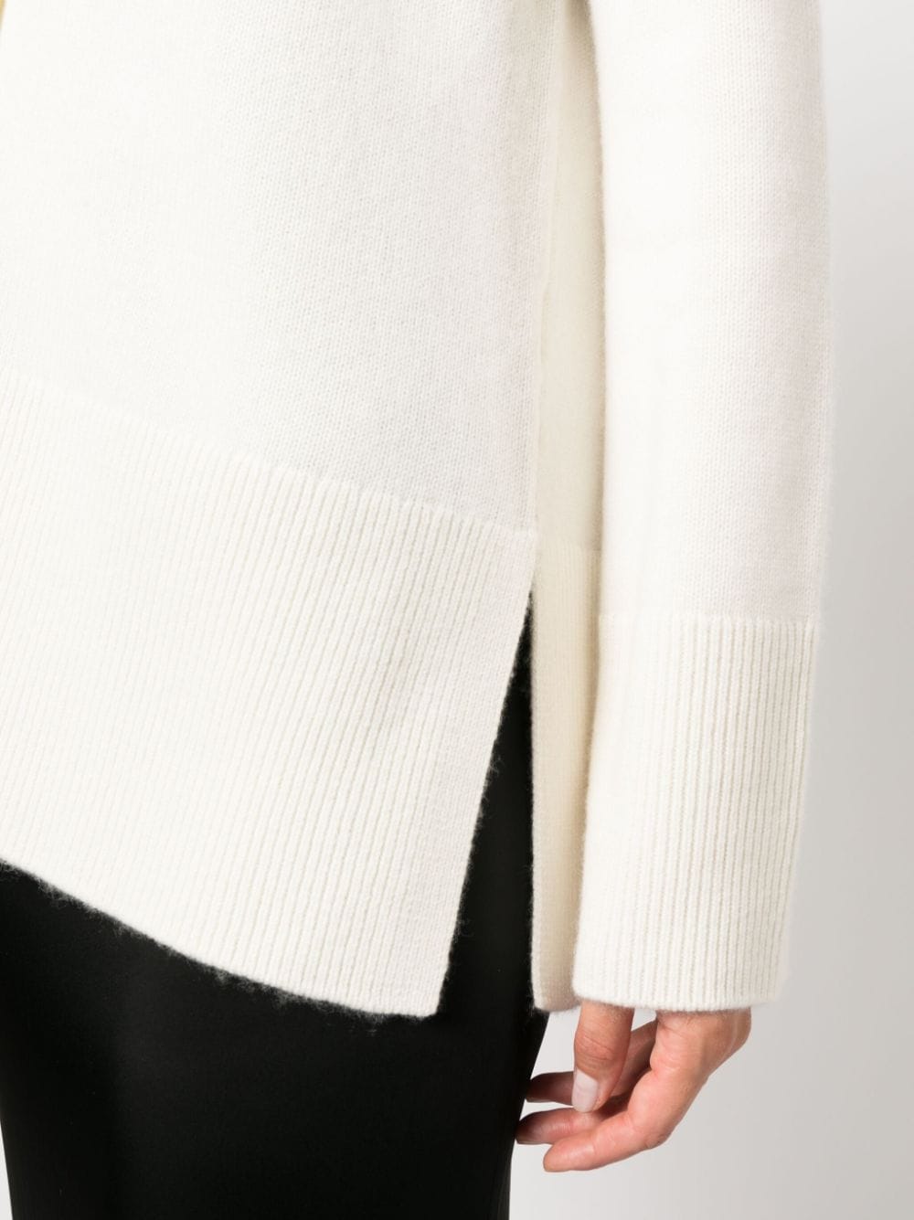 Shop P.a.r.o.s.h V-neck Knitted Cardigan In White