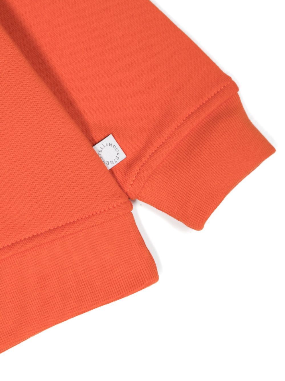 Shop Stella Mccartney Glitzernde Kameratasche Floral-print Sweatshirt In Orange