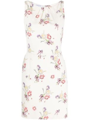 Louis Vuitton 2010s Striped Floral Dress - Farfetch