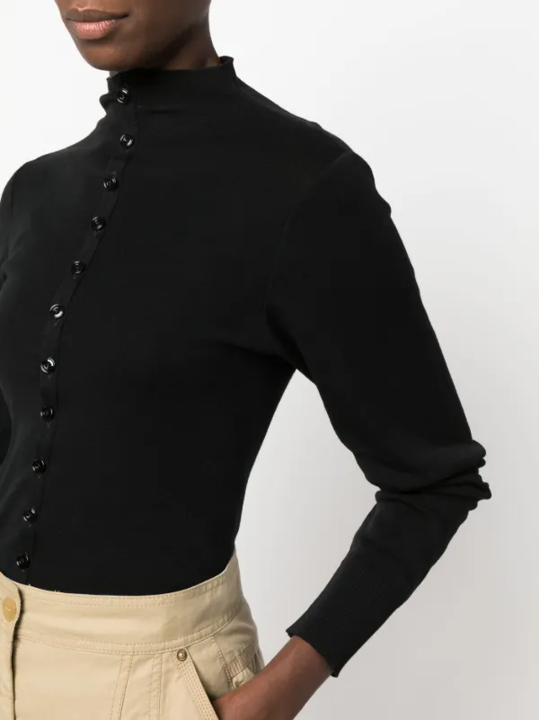 LEMAIRE ハイネック カーディガン | ブラック | FARFETCH JP