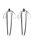 Simone Rocha ribbon-bow earrings - Black